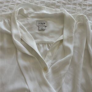 J. Crew Cream Button-Up Blouse